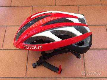 Casco ciclismo DotOut Han - Bianco/Rosso