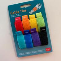 Set 8 Fascette Ferma Cavi Velcro Legami Nuovi