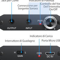 Amplificatore per cuffie portatile