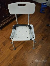 sedia da doccia per anziani o disabili