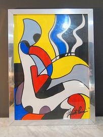dipinto pop art  Aldo Gentilini anni 70 