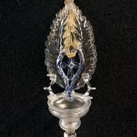 Antica Acquasantiera in Vetro di Murano – XIX Sec.