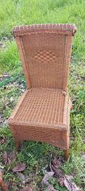 3 sedie di vimini