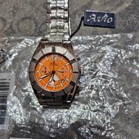 Orologio Cronografo AVIO – Quadrante Arancione – N