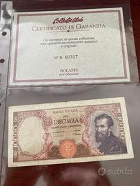 Collezione di banconote e assegni storici italiani