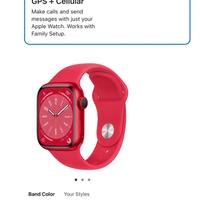 Apple Watch 6 Red Product Nuovo GPS
