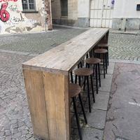 Bancone bar 3x1 m + 12 sgabelli