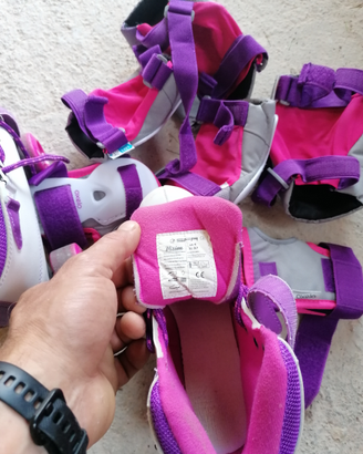 Kit pattini+ protezioni+ casco oxelo