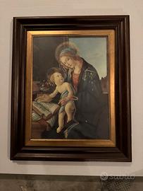 Quadro “ la madonna del libro “ ( stampa )