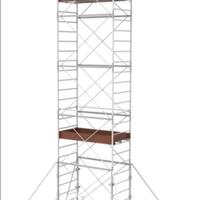 Trabattello 8 m base 1x1,8 m 2 piani di lavoro