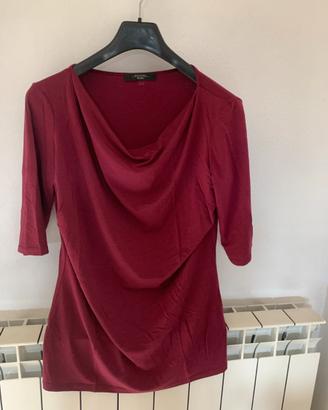 T-shirt bordeaux  Max Mara, taglia M/L