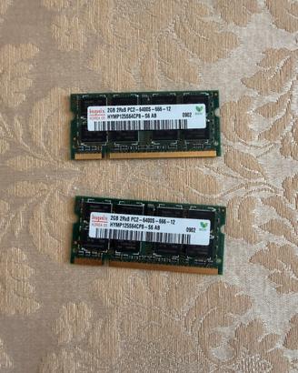 4 GB RAM DDR2 notebook ultrabook portatili netbook