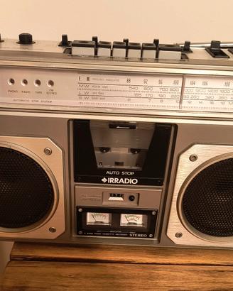 irradio super jumbo  8912 boom box con vumeter
