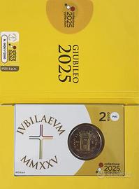 Moneta 2 EURO 2025 GIUBILEO COINCARD PORTA SANTA