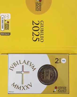 Moneta 2 EURO 2025 GIUBILEO COINCARD PORTA SANTA