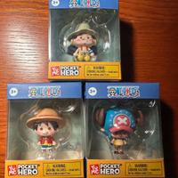 One piece lotto 3 portachiavi cm.5