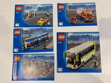 USATO Lego city autobus, tram e stazione bus 8404