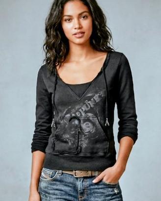Felpa Diesel Vintage Nera - Taglia M Grunge/Gipsy