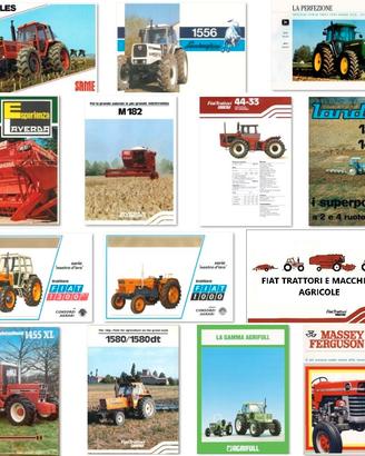 Brochure Depliant Trattore Mietitrebbia
