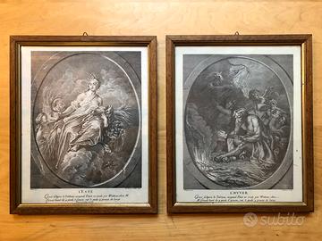 4 riproduzioni dell'opera "Le Stagioni Crozat"