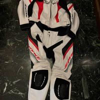 Tuta moto Spyke Estoril Sport Red/white