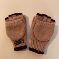 Guanti senza dita con manopola attaccata