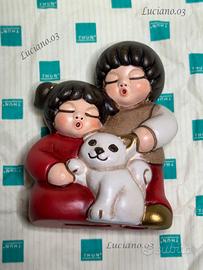 Thun presepe classico "Bambini con gattino"