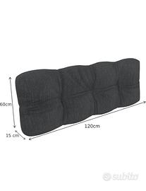 Cuscino per pallet/divani con schienale