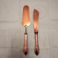 Paletta e coltello vintage da dolci