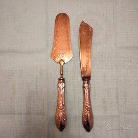 Paletta e coltello vintage da dolci