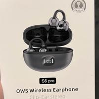 Cuffie Bluetooth Sport Clip Ear BEIGE – Nuove