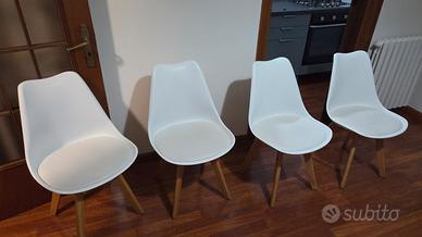 4 sedie stile nordico