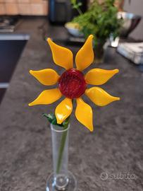 Fiore in vetro di Murano