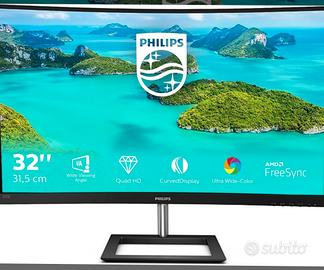 Monitor 32 pollici 2K curvo 