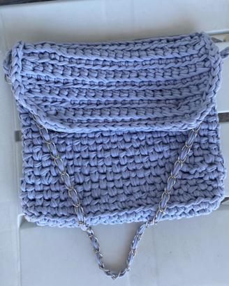Pochette lilla nuova fatta a mano