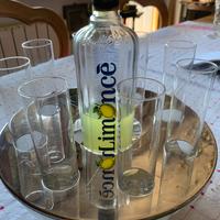 Set limoncello con 8 bicchieri