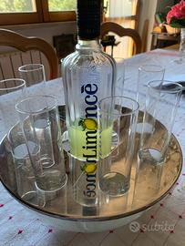 Set limoncello con 8 bicchieri