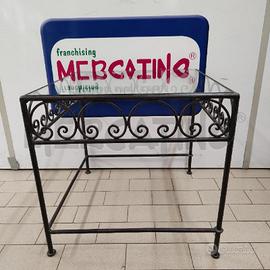 TAVOLINO FERRO BATTUTO QUADRATO