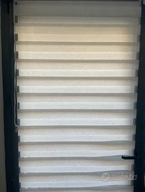 Tenda rullo beije/lino a strisce