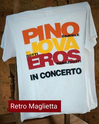 T-shirt tour Pino Daniele/Jova/Eros - 1994 - tgL