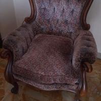 POLTRONA LUIGI FILIPPO IMBOTTITA