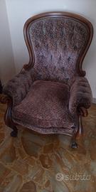 POLTRONA LUIGI FILIPPO IMBOTTITA