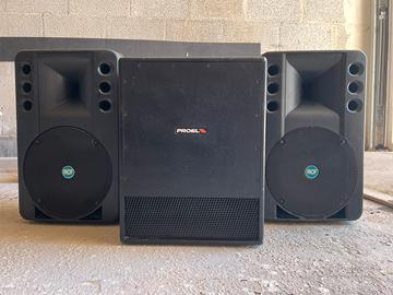 Casse attive rcf piu sub proel