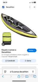 Canoa gonfiabile Decathlon 2 posti