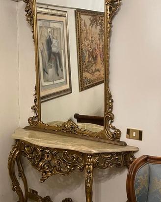 consolle con specchio