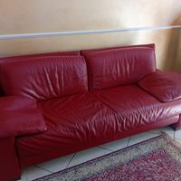 divano 3 posti in pelle 