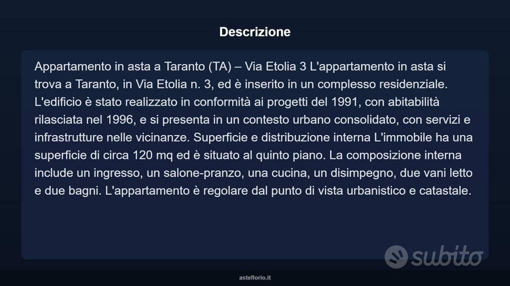 Appartamento – Taranto, Talsano - Vista 3
