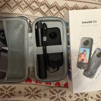 Insta360 X3 + custodia + accessori (in garanzia)