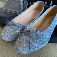 Ballerine con paillettes argento - Nuovo!