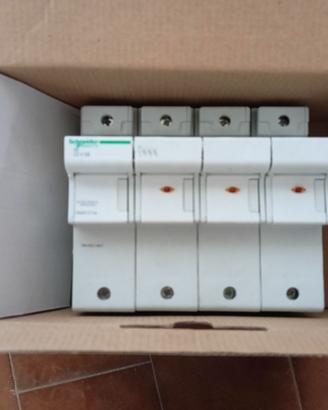 Base portafusibile Schneider 3P+N 22x58